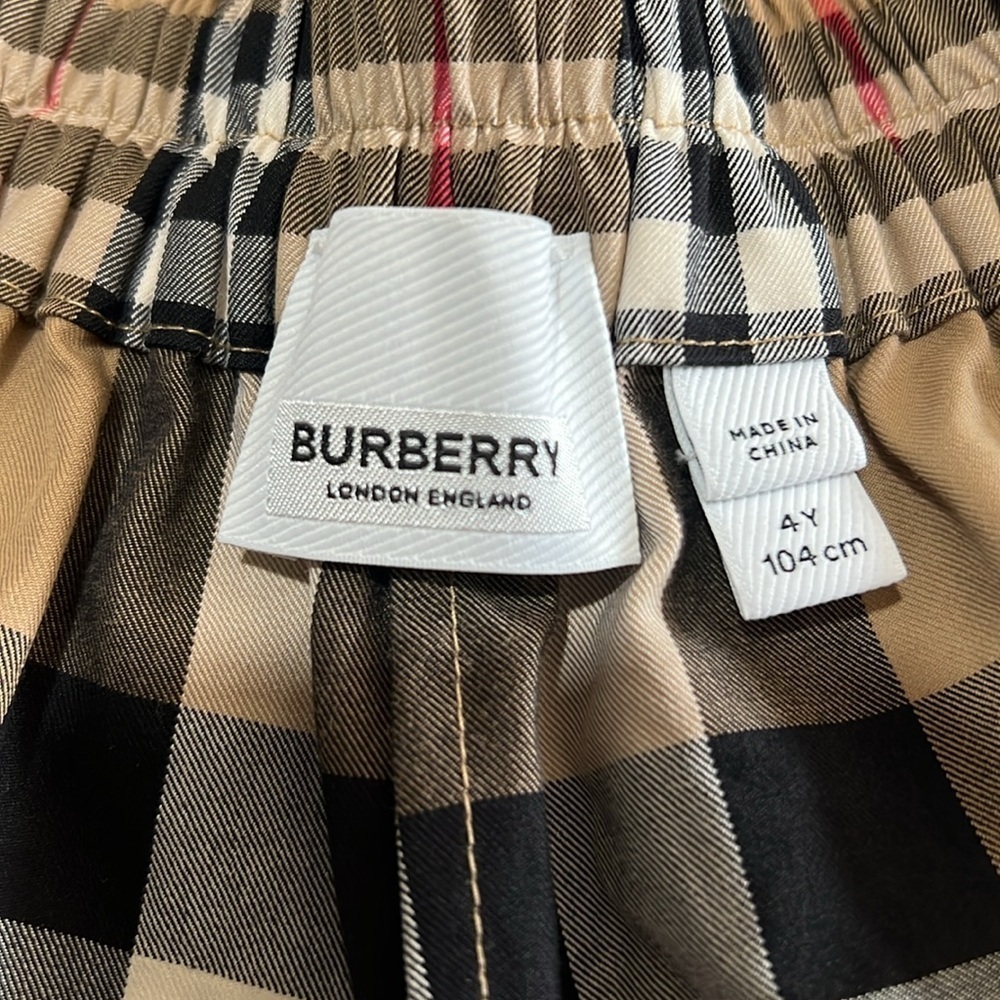 Burberry Vintage Patchwork Check girls shorts size 4 - Picture 11 of 15